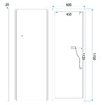 Zrkadlo LED Classico 60x170cm White – Obrázok 10