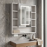 Zrkadlová skrinka s LED osvetlením Rea Luna 70x80cm – Obrázok 6