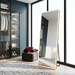 Zrkadlo LED Classico 60x170cm Brush Gold