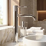 Umývadlový faucet Rea Venti  Chrome vysoký – Obrázok 10