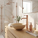 Umývadlový faucet Rea Venti  Brush Copper vysoký – Obrázok 7