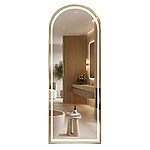 Zrkadlo LED Orbit 50x160cm Brush Gold – Obrázok 6