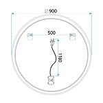 Zrkadlo LED SOFT 90 – Obrázok 10