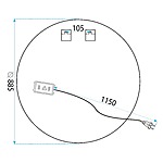 Zrkadlo LED 90cm HZJ090 – Obrázok 10