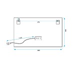 Zrkadlo LED 80x60cm P10407 – Obrázok 10