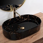 Umývadlo na dosku REA Nadia Black Marble Shiny – Obrázok 10