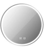 Zrkadlo LED 80cm MMJ BRUSH SILVER – Obrázok 11