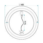 Zrkadlo LED  50cm BAS – Obrázok 11