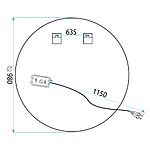 Zrkadlo LED 100cm BAS – Obrázok 11