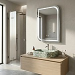 Zrkadlo LED ZONE 70x50  BRUSH NICKEL – Obrázok 11