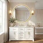 Zrkadlo LED 70cm MMJ BRUSH GOLD – Obrázok 11