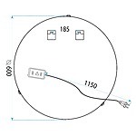 Zrkadlo LED 60cm 106 – Obrázok 12