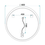 Zrkadlo LED SOFT 80 – Obrázok 12