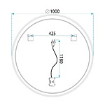 Zrkadlo LED 100cm FFJ100 – Obrázok 13