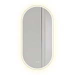 Zrkadlo LED OVL 50x100cm Gold