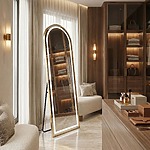 Zrkadlo LED Orbit 60x170cm Brush Gold
