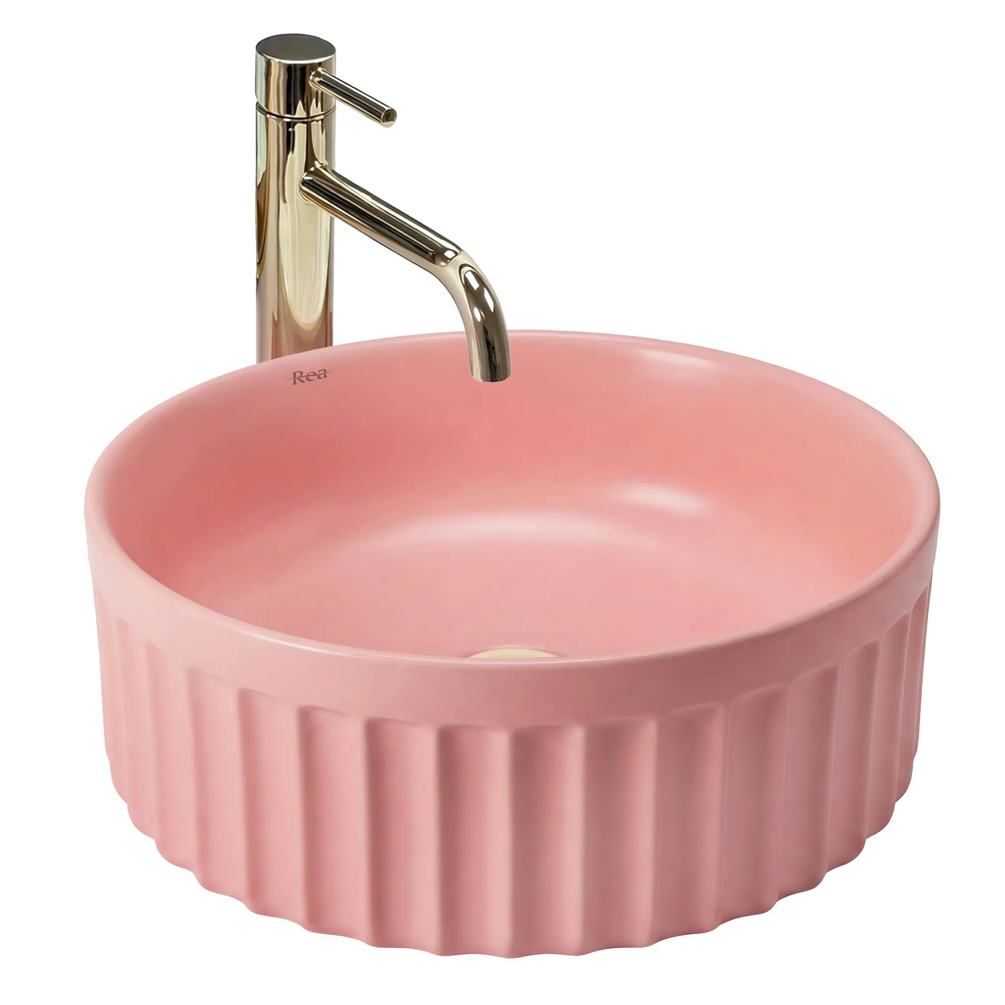 1_default Umývadlo na dosku DUO Sweet Pink Matt – Obrázok 1