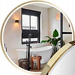 Zrkadlo LED 90cm MMJ Gold