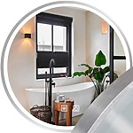Zrkadlo LED 60cm MMJ BRUSH SILVER