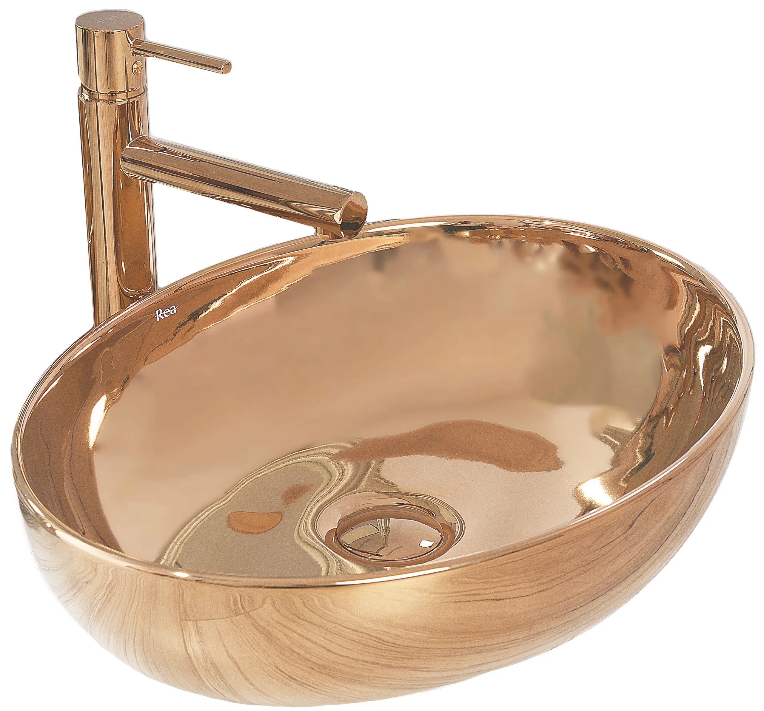 1_default Umývadlo na dosku Rea Carola Slim Rose Gold – Obrázok 1