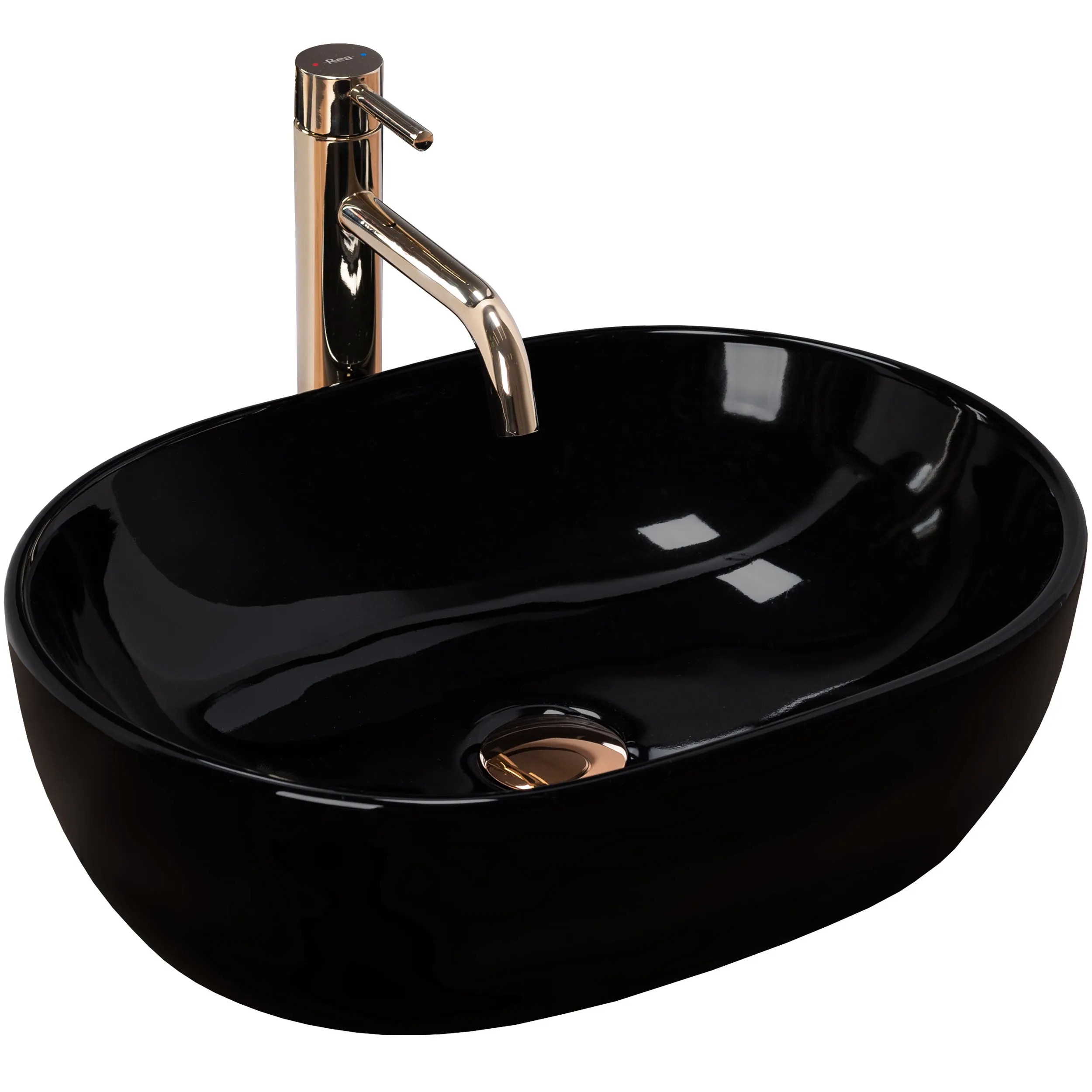 1_default Umývadlo na dosku REA AMELIA - čierne – Obrázok 1