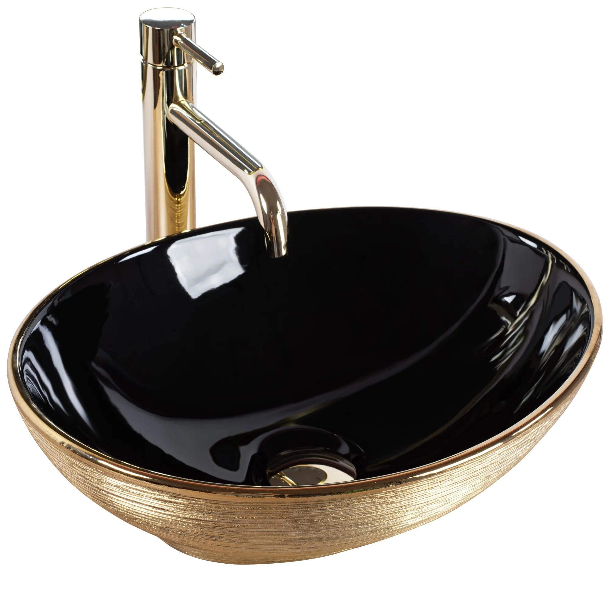 1_default Umývadlo na dosku Rea Sami Brush Rose Gold – Obrázok 1