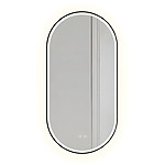 Zrkadlo LED OVL 50x100cm Black