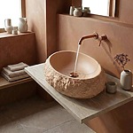 Umývadlo na dosku Mika Light  Terracotta