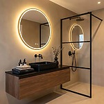 Zrkadlo LED 80cm MMJ Gold – Obrázok 2