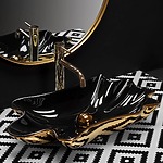Umývadlo na dosku REA Sea Black Gold + Kolík Click-Clack – Obrázok 2
