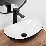 Umývadlo na dosku REA Royal Mini Black White – Obrázok 2
