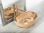 Umývadlo na dosku Rea Carola Slim Rose Gold – Obrázok 2