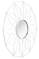 Zrkadlo Dvanásťuholník - biele 58 cm – Obrázok 2