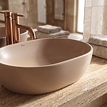Set Závesné WC Focus + Umývadlo na Dosku Rea Focus Taupe – Obrázok 7