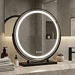 Zrkadlo LED MAKE-UP Black 50 cm – Obrázok 3