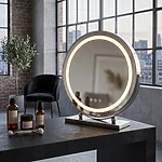 Zrkadlo LED MAKE-UP Chrome 40 cm – Obrázok 3