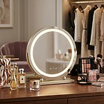 Zrkadlo LED MAKE-UP L.Gold  40 cm – Obrázok 3