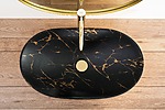 Umývadlo na dosku REA Royal In Black Marble Gold – Obrázok 3