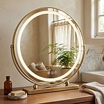 Zrkadlo LED MAKE-UP L.Gold 50 cm – Obrázok 3