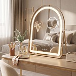 Zrkadlo LED GLAM L.Gold 40x45cm – Obrázok 3