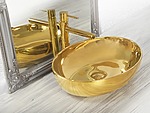 Umývadlo na dosku Rea Carola Slim Gold – Obrázok 3