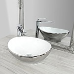 Umývadlo na dosku Rea Sofia Silver / White – Obrázok 3