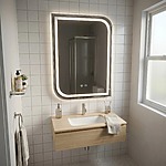 Zrkadlo LED ZONE 70x50  BRUSH NICKEL – Obrázok 3