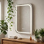 Zrkadlo LED ZONE 80x60 BRUSH NICKEL – Obrázok 3