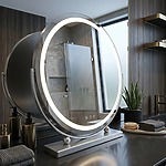 Zrkadlo LED MAKE-UP Chrome 50 cm – Obrázok 3