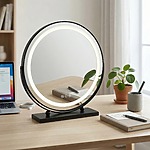 Zrkadlo LED MAKE-UP Black 50 cm – Obrázok 4