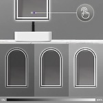 Zrkadlo LED 60x100cm DASH BLACK – Obrázok 4