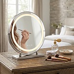 Zrkadlo LED MAKE-UP Chrome 40 cm – Obrázok 4