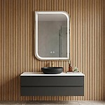 Zrkadlo LED ZONE 70X50 BRUSH GOLD – Obrázok 4