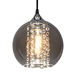 Zrkadlová sklenená závesná lampa s kryštálmi APP600-1CP – Obrázok 4